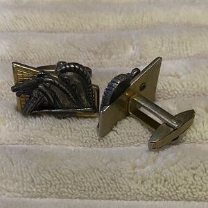 Stylish Gold and Silver Cufflinks